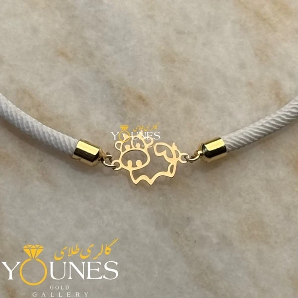 دستبند گاو فانتزی طلا لیزری